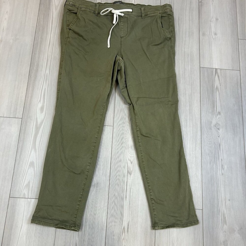 Olive Drawstring Utility Pants - Women - Picture 3 of 10